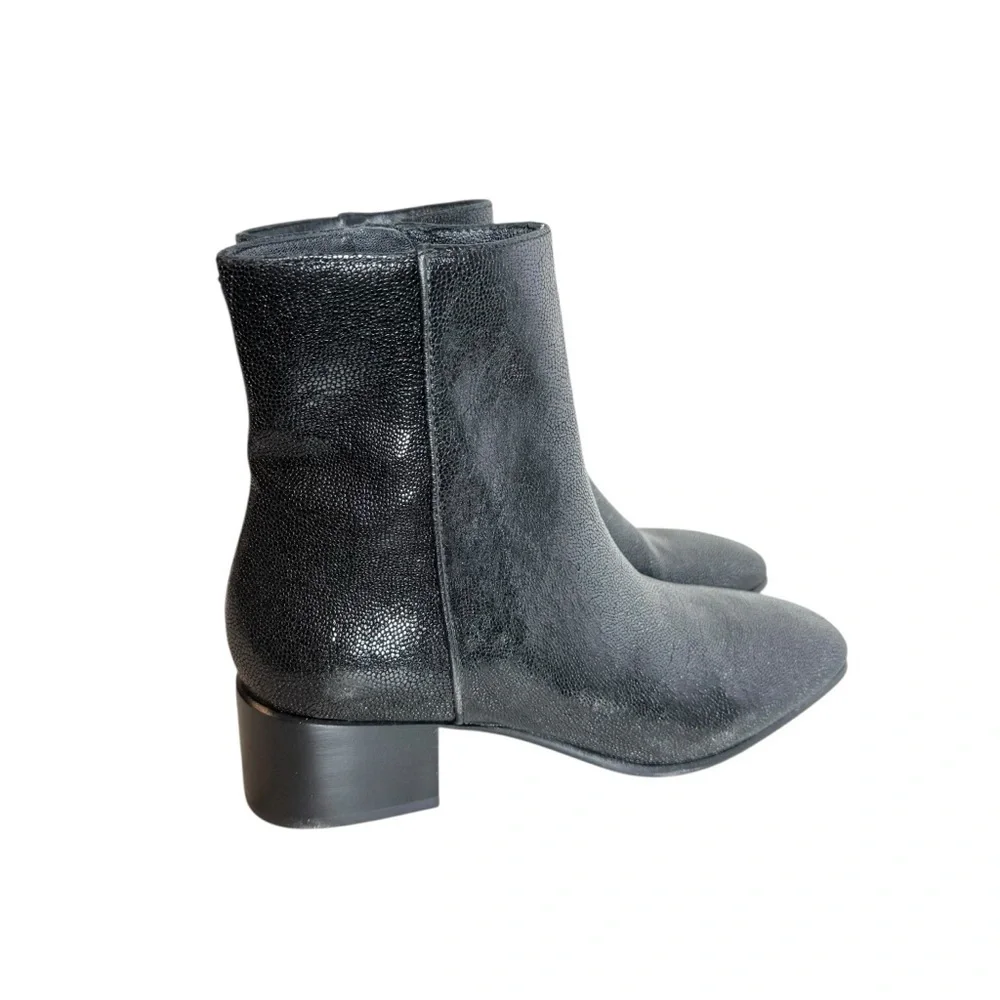 Rag & Bone Aslen Pebbled Leather Ankle Boots size 37.5